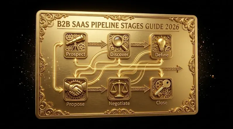 B2B SaaS Pipeline Stages Defined: Lead, MQL, SQL, Opportunity, Closed-Won (2026 Benchmarks)