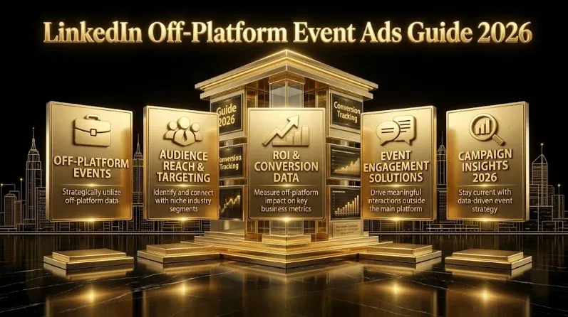 LinkedIn Off-Platform Event Ads: The New 2026 Format for B2B Webinars and Field Events