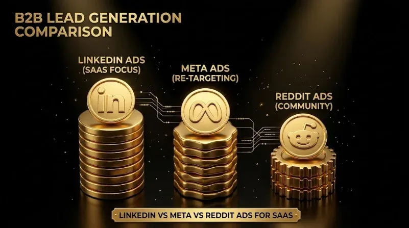 LinkedIn Ads vs Meta Ads vs Reddit Ads for B2B SaaS: The 2026 Channel Decision Framework